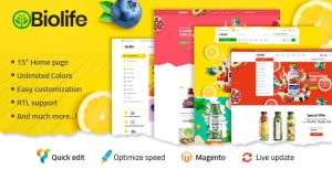 Biolife - Organic Food Magento 2 Theme | RTL Supported