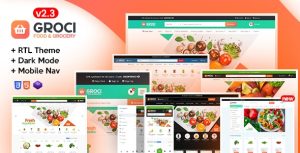 Groci - Organic Food & Grocery Market Template