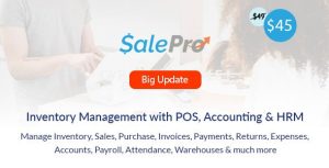 SalePro POS, Inventory Management System, HRM & Accounting